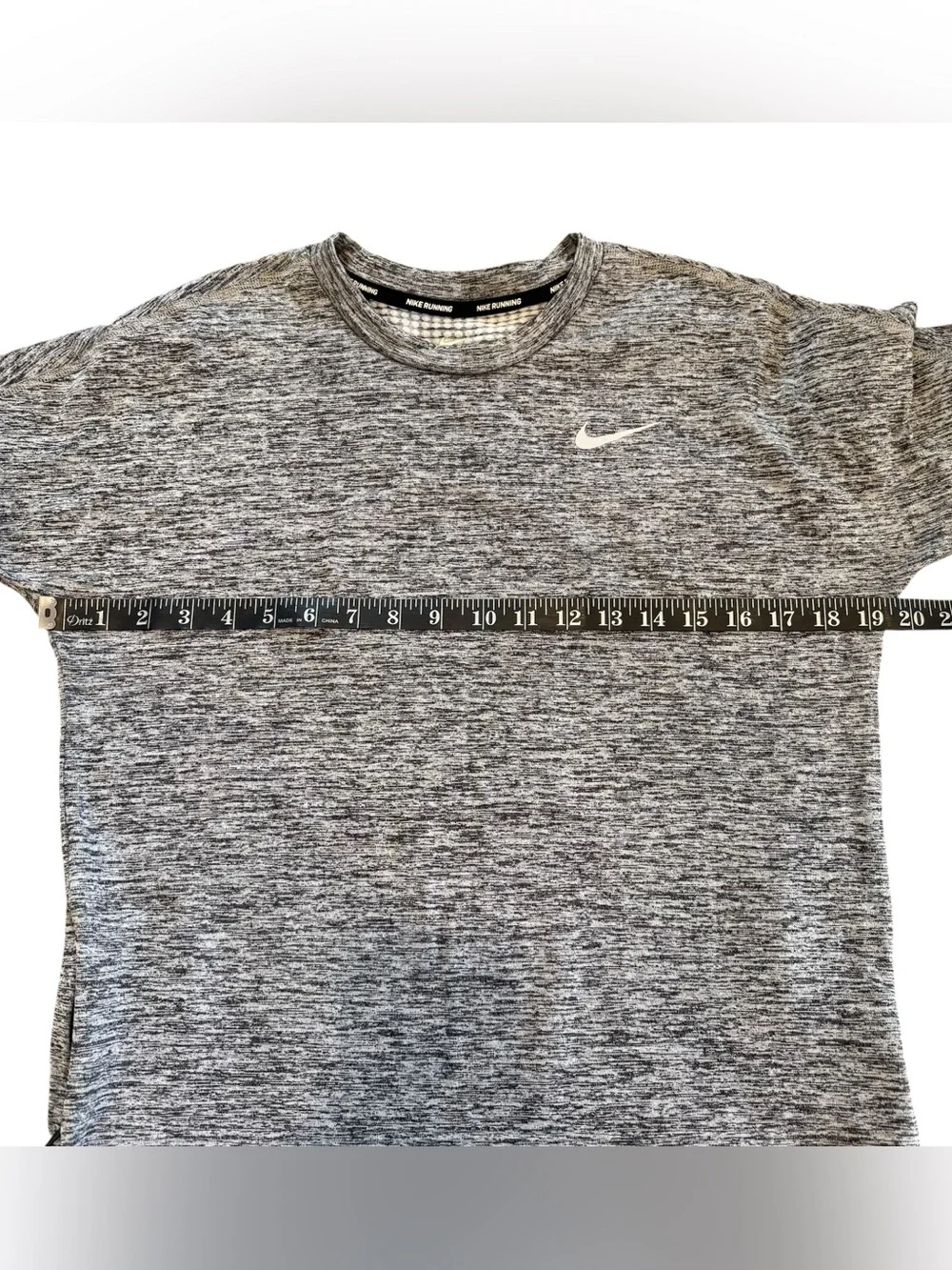 Nike Running Dri Fit Women's Long-Sleeve Black Gray Performance Athletic Top S